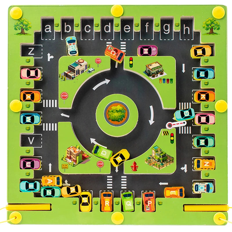 Sajo™ Magnetic Alphabet Maze Board – Montessori Letter Learning Toy