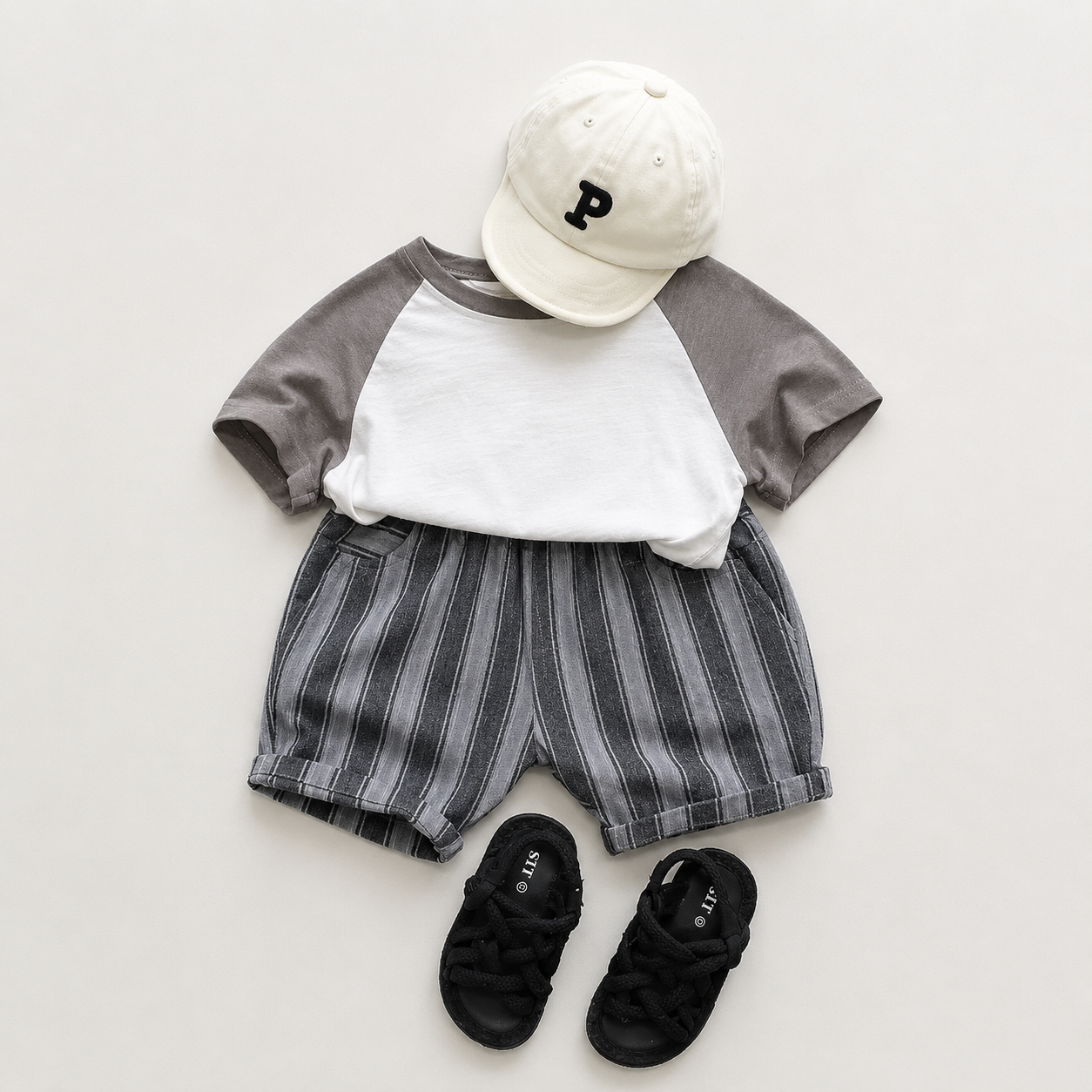 SAJO Kids Striped Linen Shorts | Casual Summer Cotton Shorts for Boys & Girls