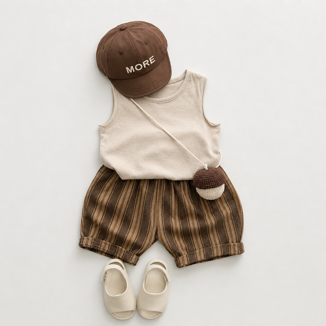 SAJO Kids Striped Linen Shorts | Casual Summer Cotton Shorts for Boys & Girls