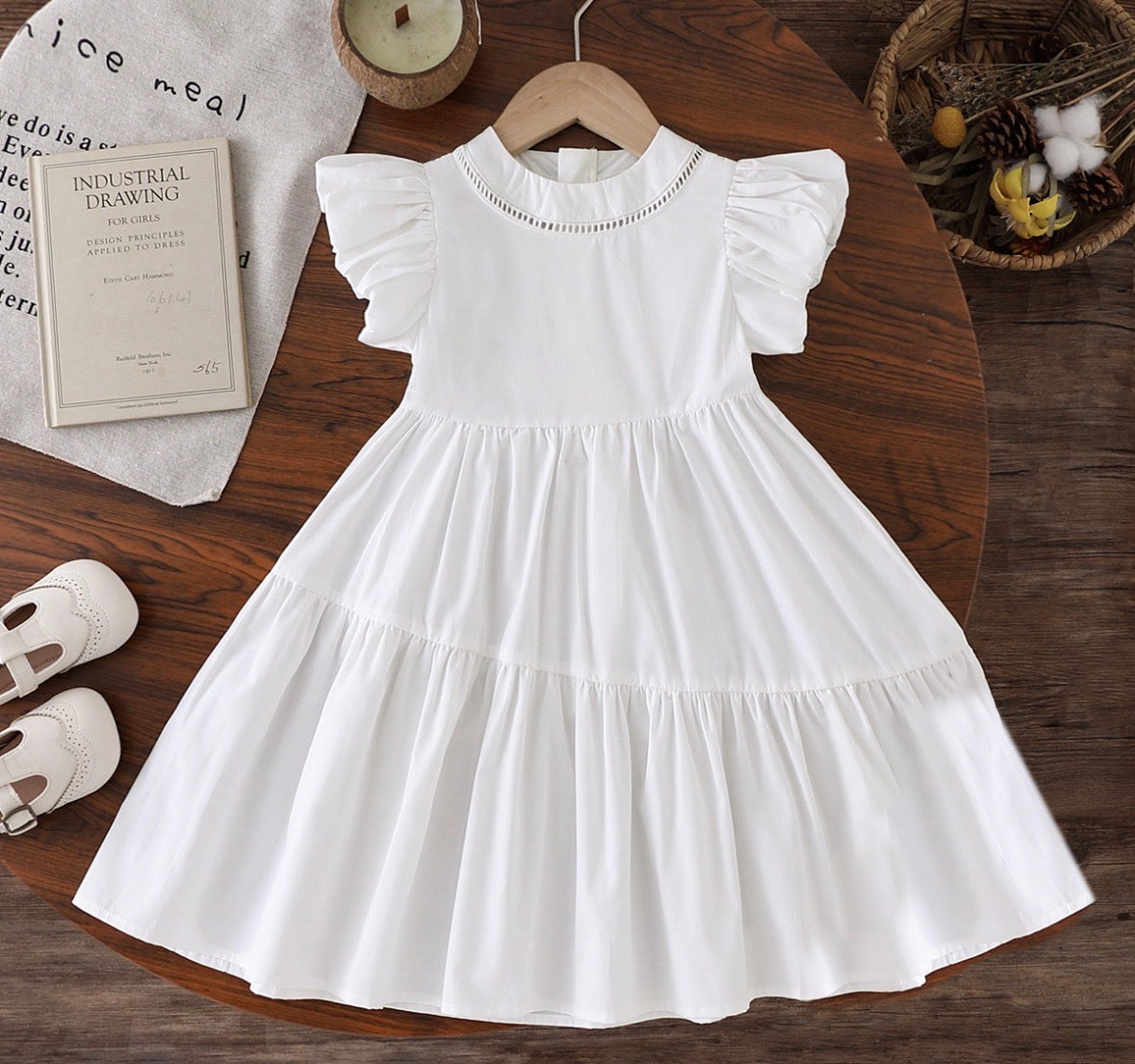 Sajo™ Girls Summer Puff Sleeve Dress - Cute & Breezy for Little Fashionistas!