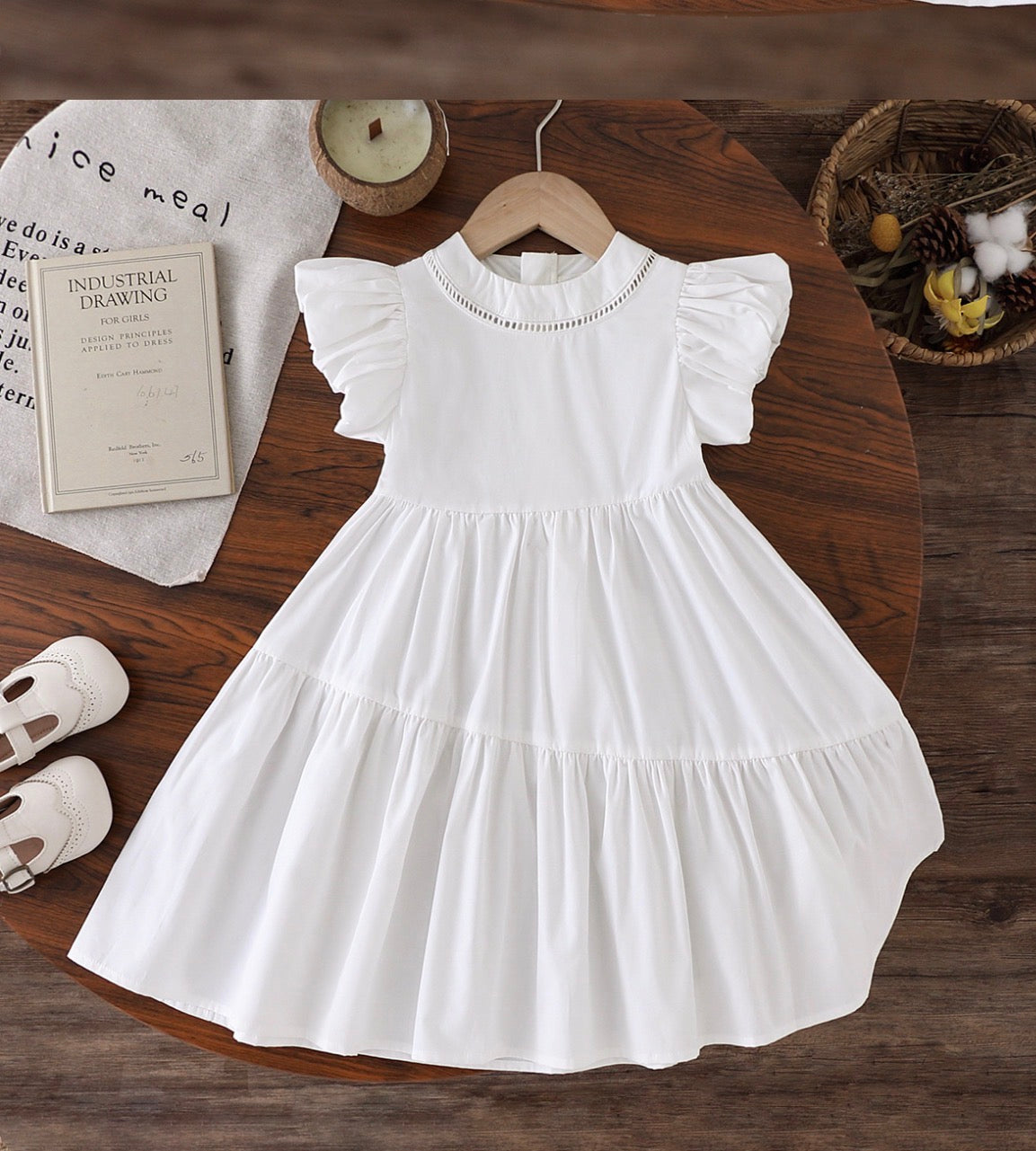 Sajo™ Girls Summer Puff Sleeve Dress - Cute & Breezy for Little Fashionistas!
