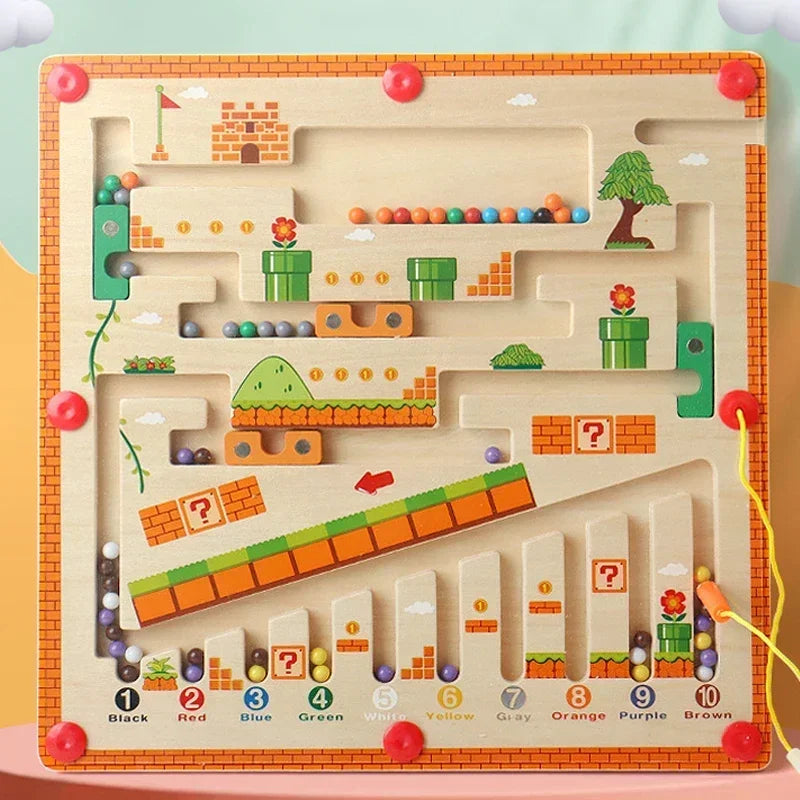 Sajo™ Magnetic Colour & Number Maze – Montessori Learning Toy