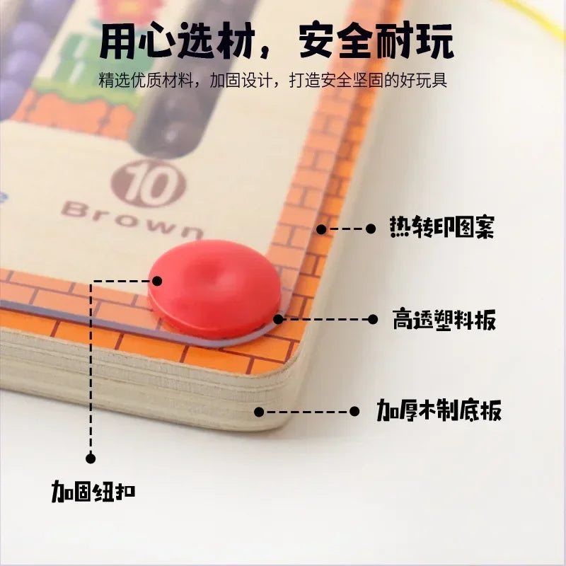 Sajo™ Magnetic Colour & Number Maze – Montessori Learning Toy