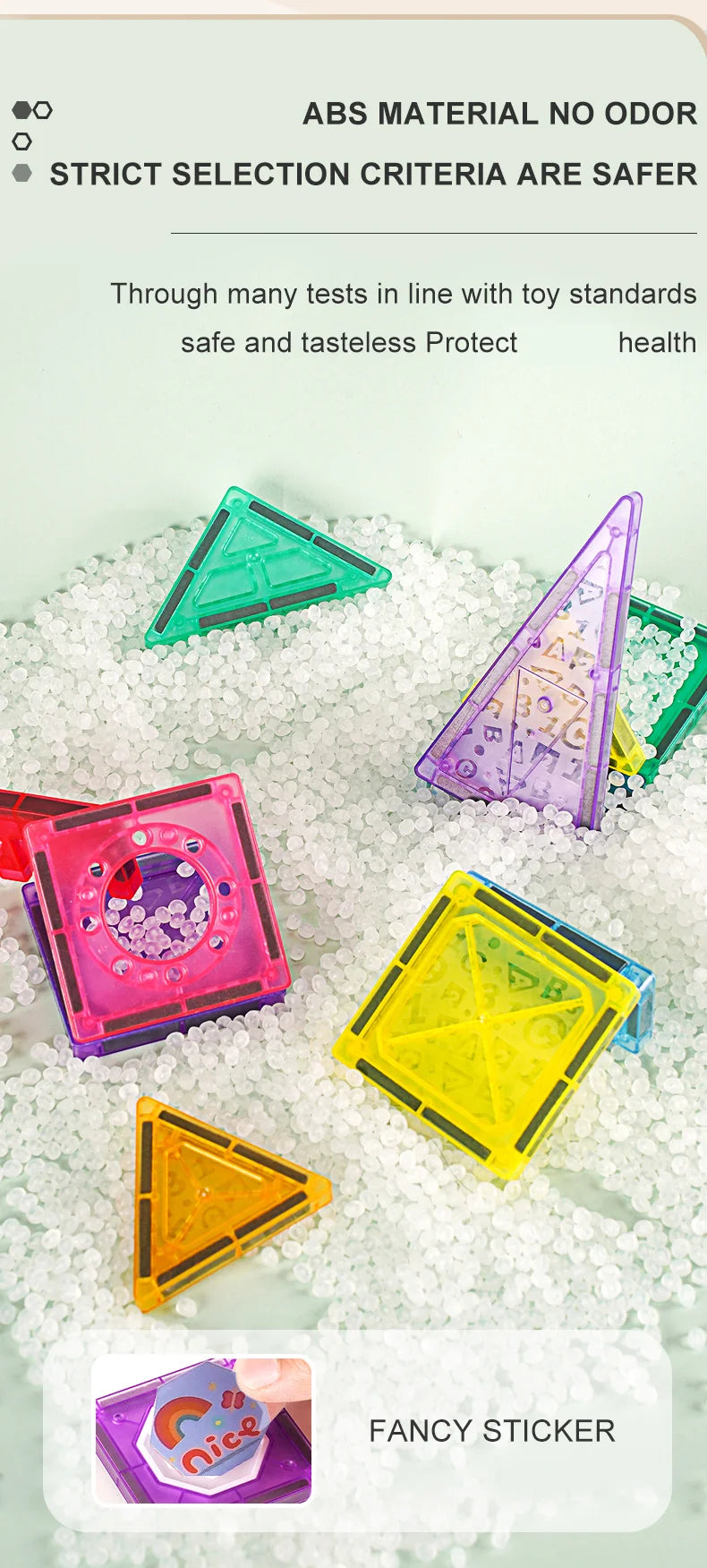 Sajo™ Magnetic Tiles Building Blocks Set for Kids