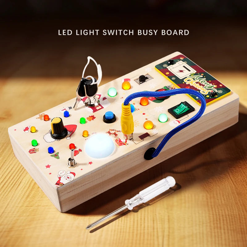 Sajo™ Kids Sensory Activity Board - Light-Up Fun for Little Explorers!