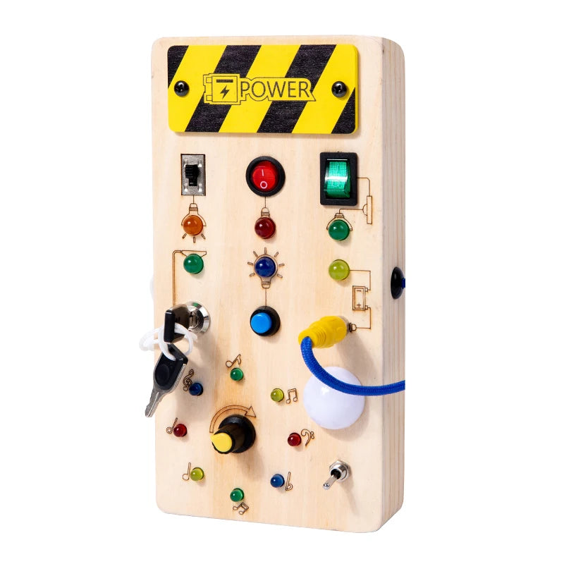 Sajo™ Kids Sensory Activity Board - Light-Up Fun for Little Explorers!