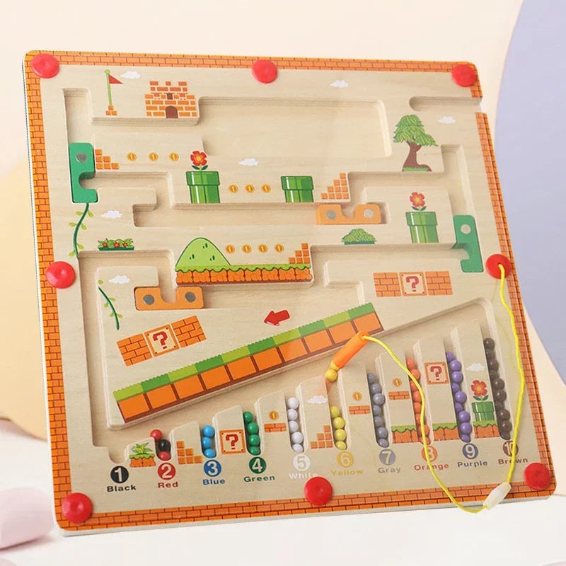 Sajo™ Magnetic Colour & Number Maze – Montessori Learning Toy