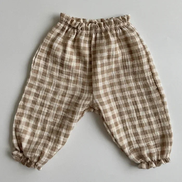Sajo™ Organic Cotton Baby Pants – Soft Muslin Bottoms for Newborns & Toddlers