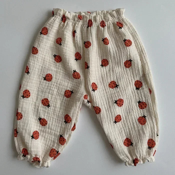 Sajo™ Organic Cotton Baby Pants – Soft Muslin Bottoms for Newborns & Toddlers
