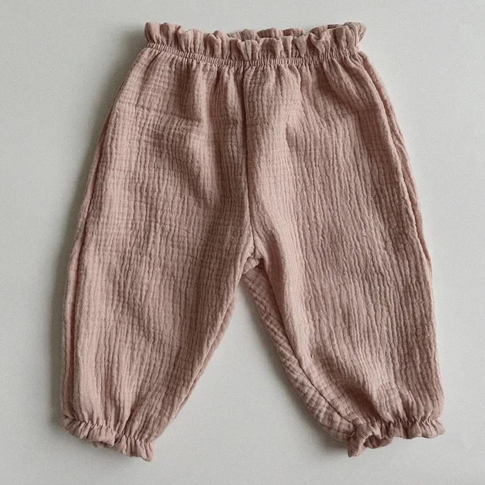 Sajo™ Organic Cotton Baby Pants – Soft Muslin Bottoms for Newborns & Toddlers