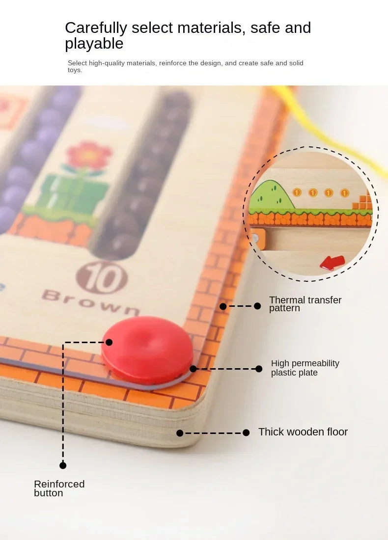 Sajo™ Magnetic Colour & Number Maze – Montessori Learning Toy