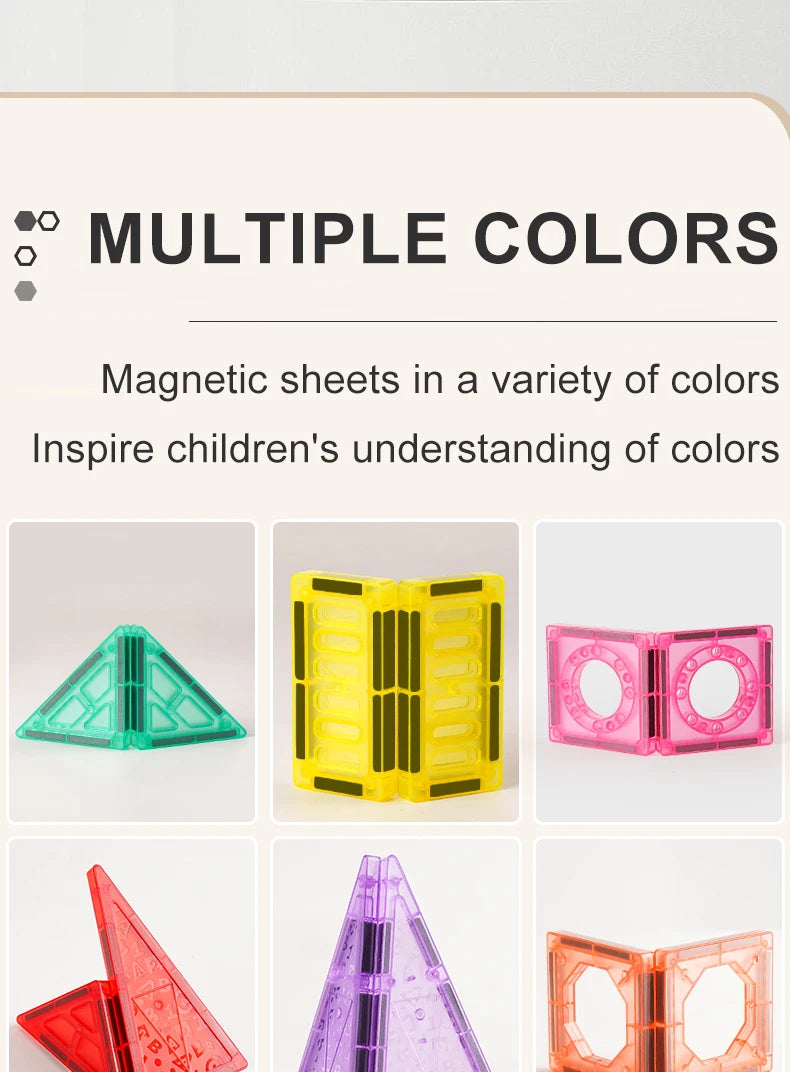 Sajo™ Magnetic Tiles Building Blocks Set for Kids