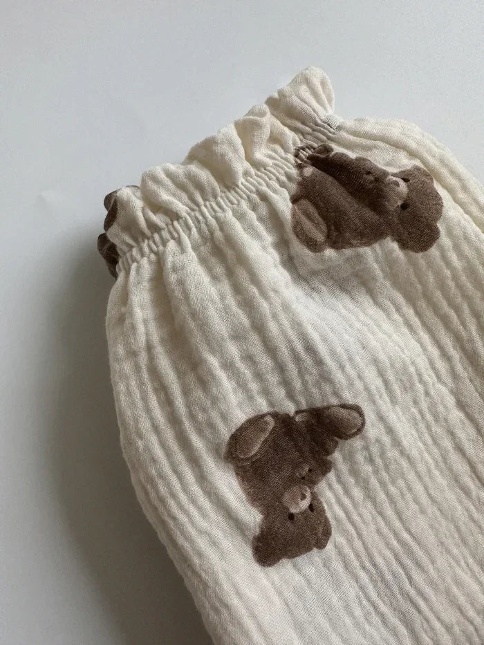 Sajo™ Organic Cotton Baby Pants – Soft Muslin Bottoms for Newborns & Toddlers