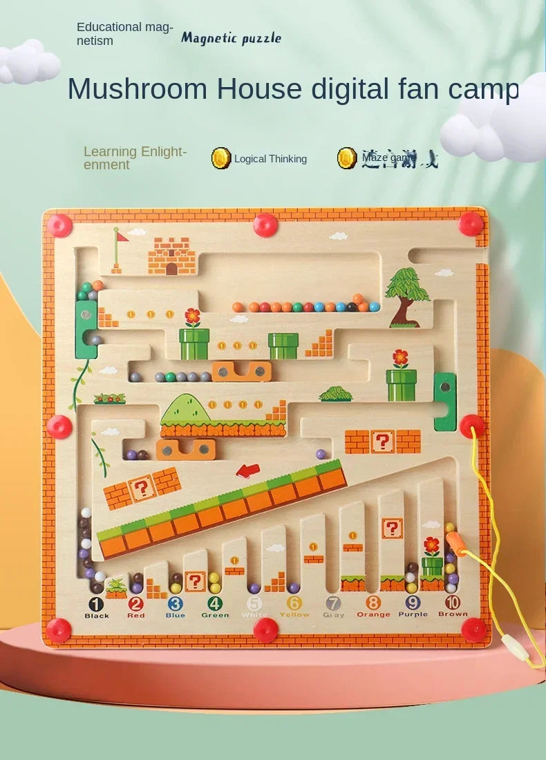 Sajo™ Magnetic Colour & Number Maze – Montessori Learning Toy