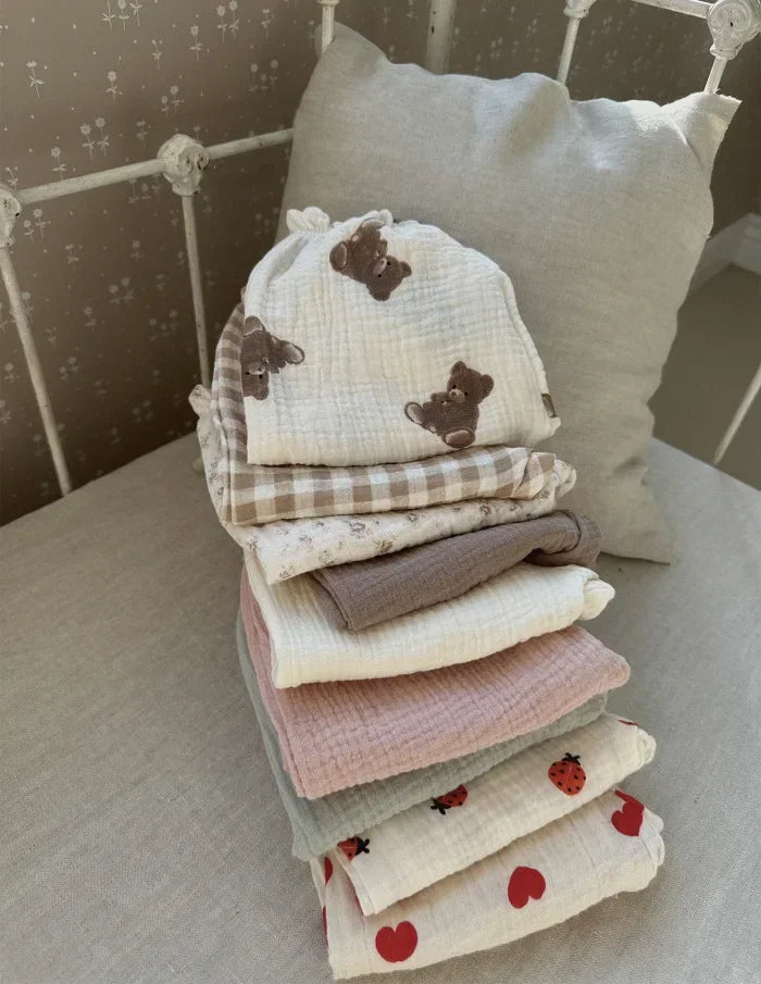Sajo™ Organic Cotton Baby Pants – Soft Muslin Bottoms for Newborns & Toddlers