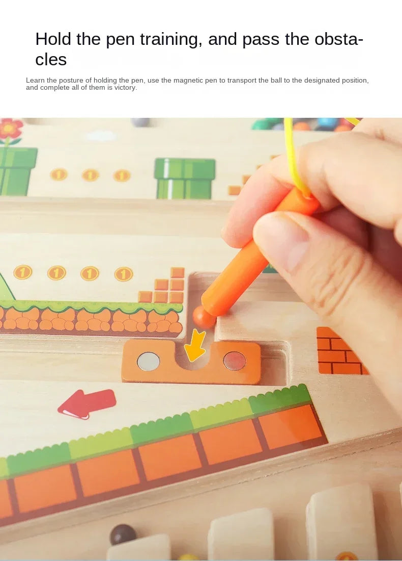 Sajo™ Magnetic Colour & Number Maze – Montessori Learning Toy