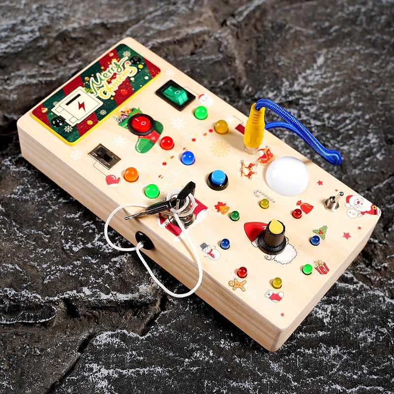 Sajo™ Kids Sensory Activity Board - Light-Up Fun for Little Explorers!