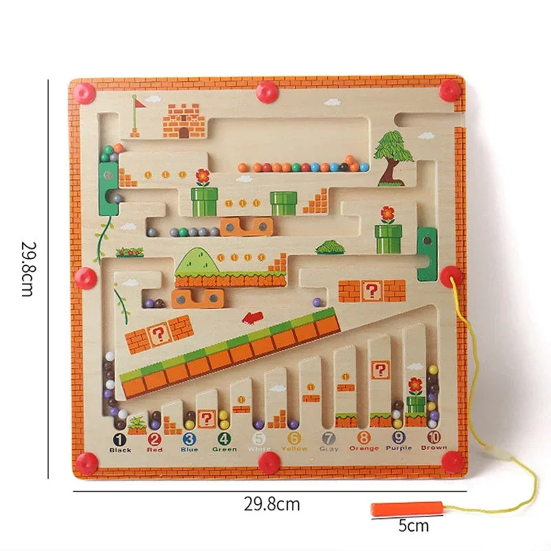 Sajo™ Magnetic Colour & Number Maze – Montessori Learning Toy