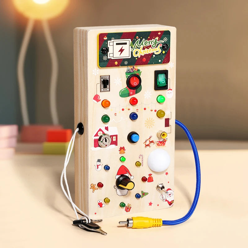 Sajo™ Kids Sensory Activity Board - Light-Up Fun for Little Explorers!