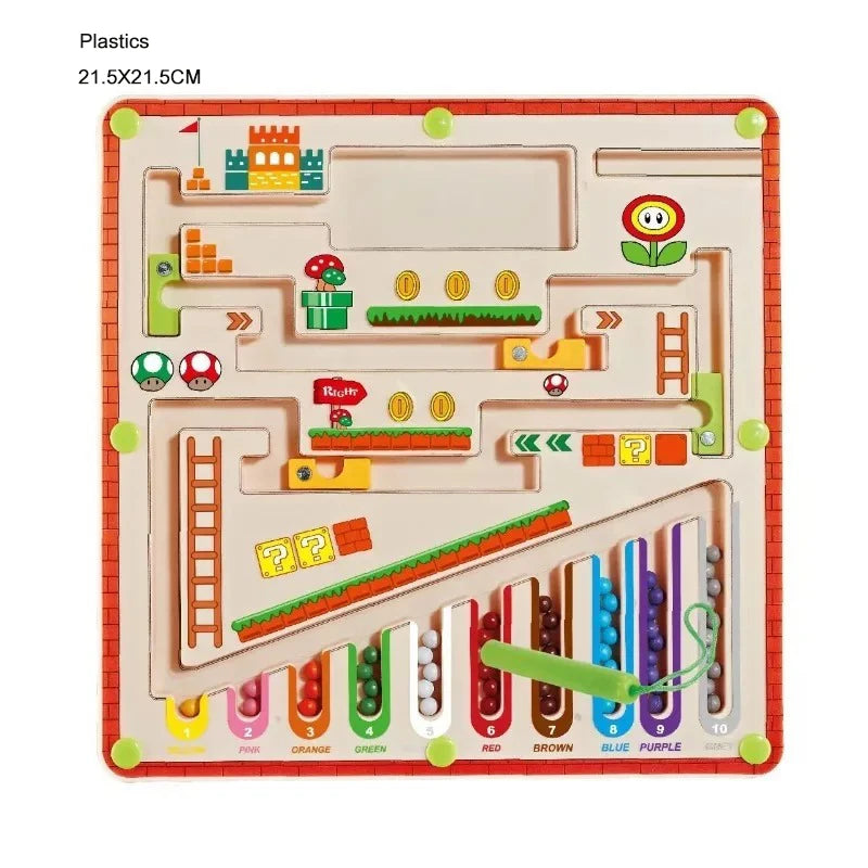 Sajo™ Magnetic Colour & Number Maze – Montessori Learning Toy