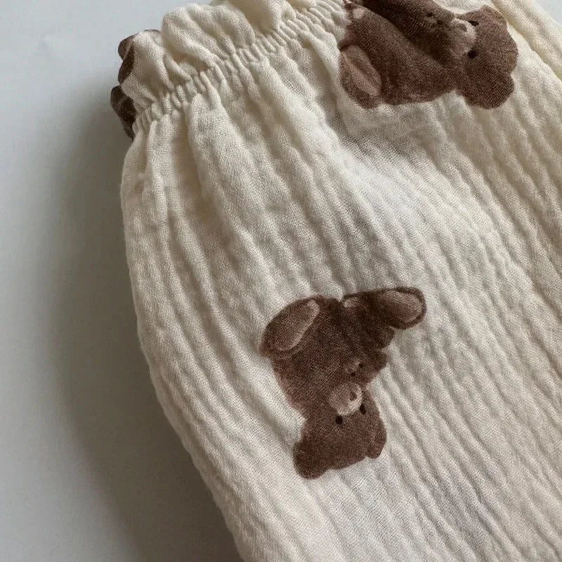 Sajo™ Organic Cotton Baby Pants – Soft Muslin Bottoms for Newborns & Toddlers