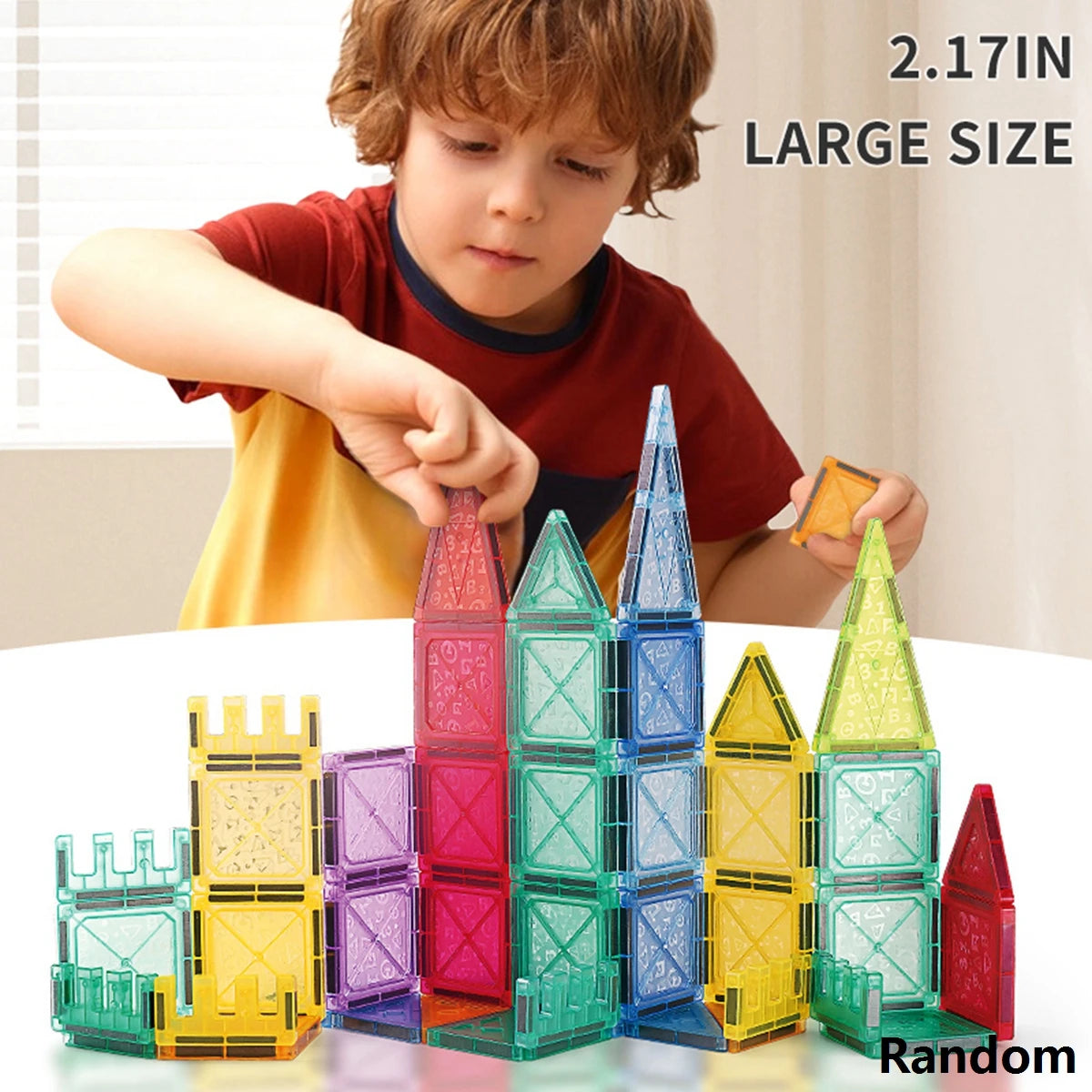 Sajo™ Magnetic Tiles Building Blocks Set for Kids