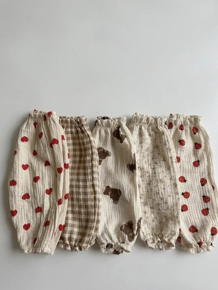 Sajo™ Organic Cotton Baby Pants – Soft Muslin Bottoms for Newborns & Toddlers