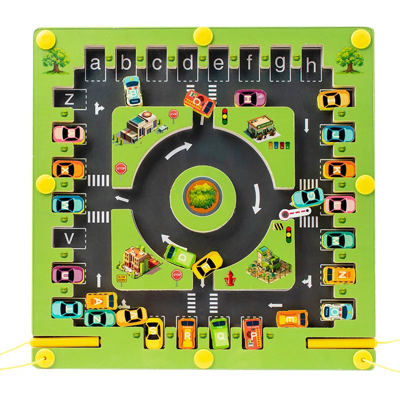 Sajo™ Magnetic Alphabet Maze Board – Montessori Letter Learning Toy