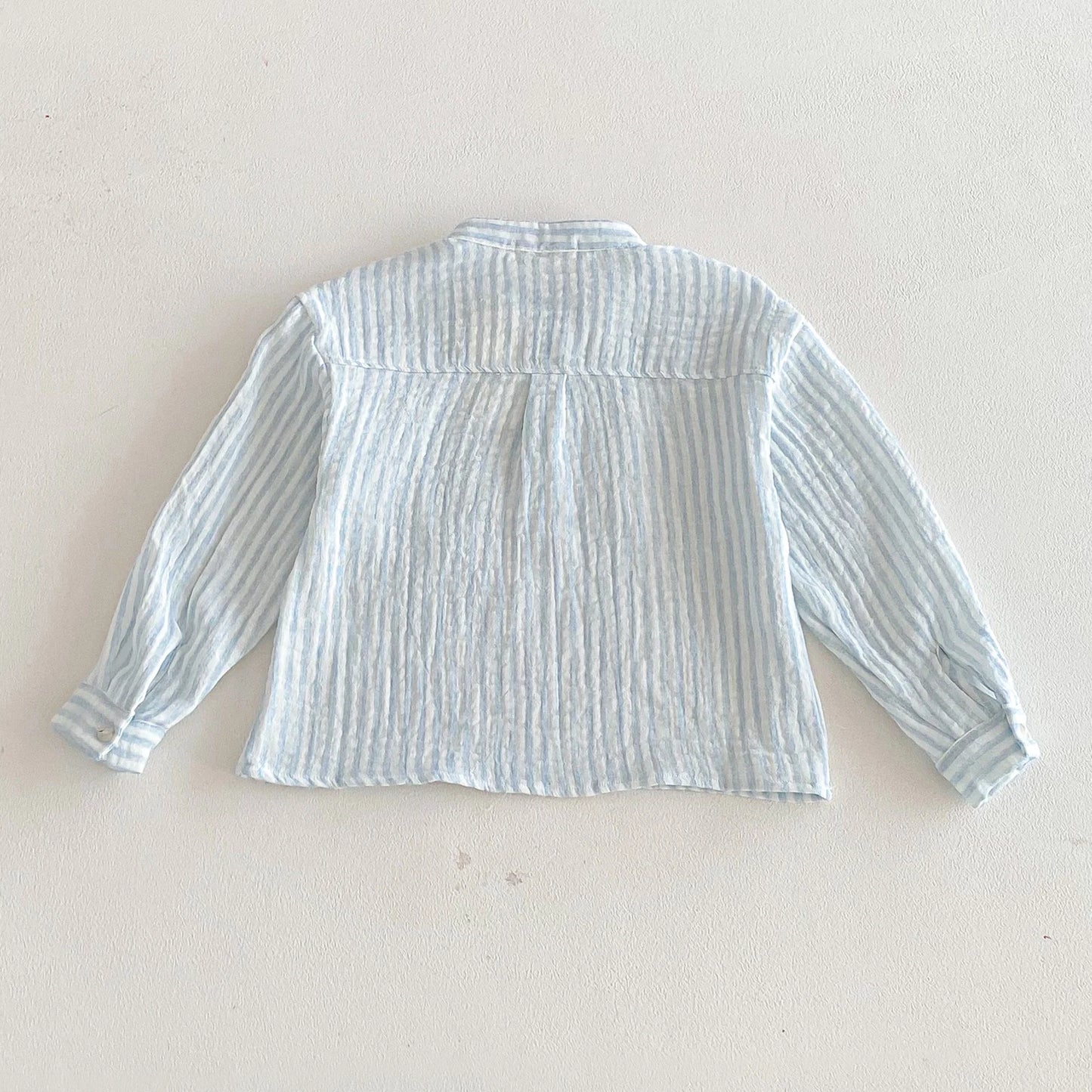 Sajo™ Boys Vintage Stripe Henley Shirt – Casual Long Sleeve Top