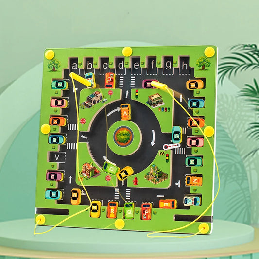 Sajo™ Magnetic Alphabet Maze Board – Montessori Letter Learning Toy