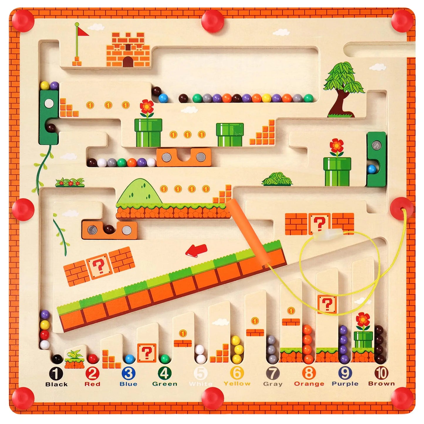 Sajo™ Magnetic Alphabet Maze Board – Montessori Letter Learning Toy