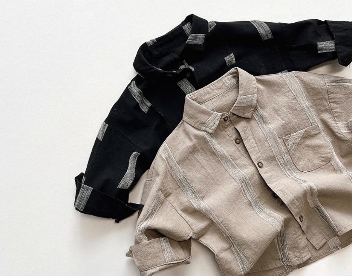 Boys Linen Long Sleeve Shirt - Smart Casual Top for Kids